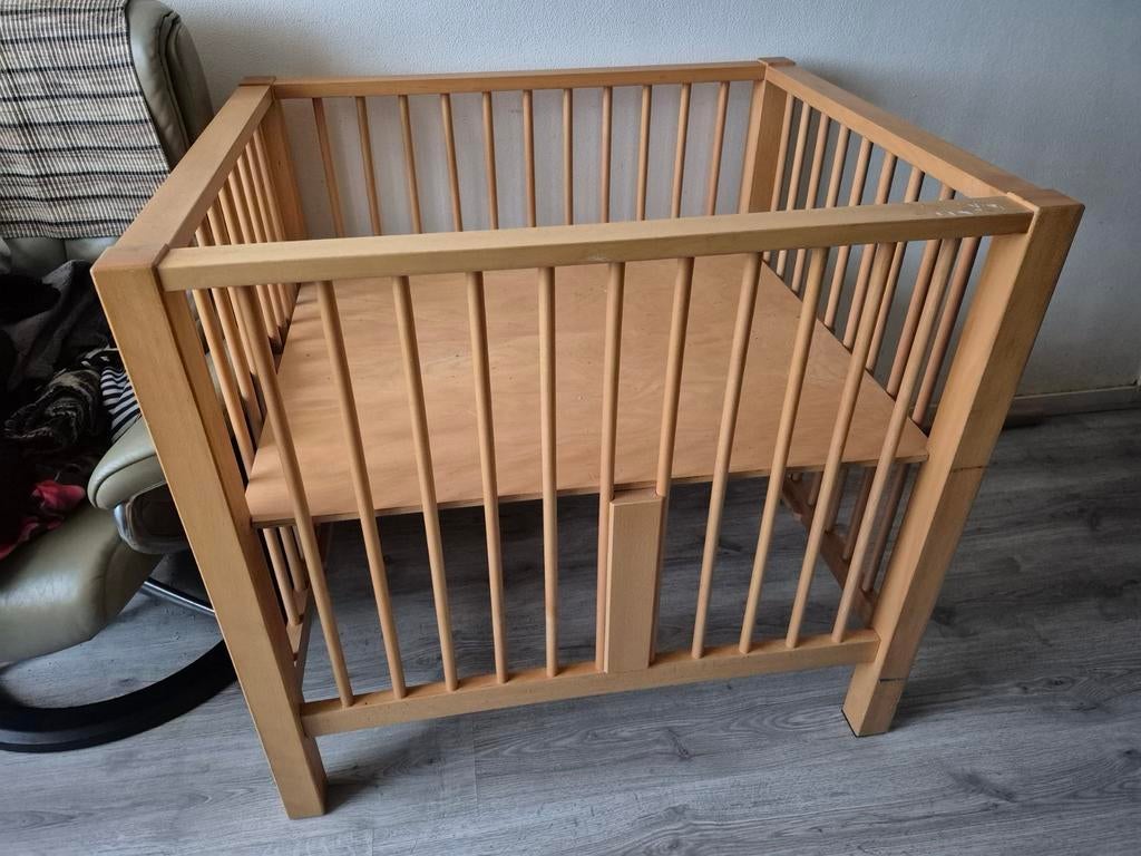 Houten box, Ophalen, Gebruikt, Vierkant, In hoogte verstelbaar