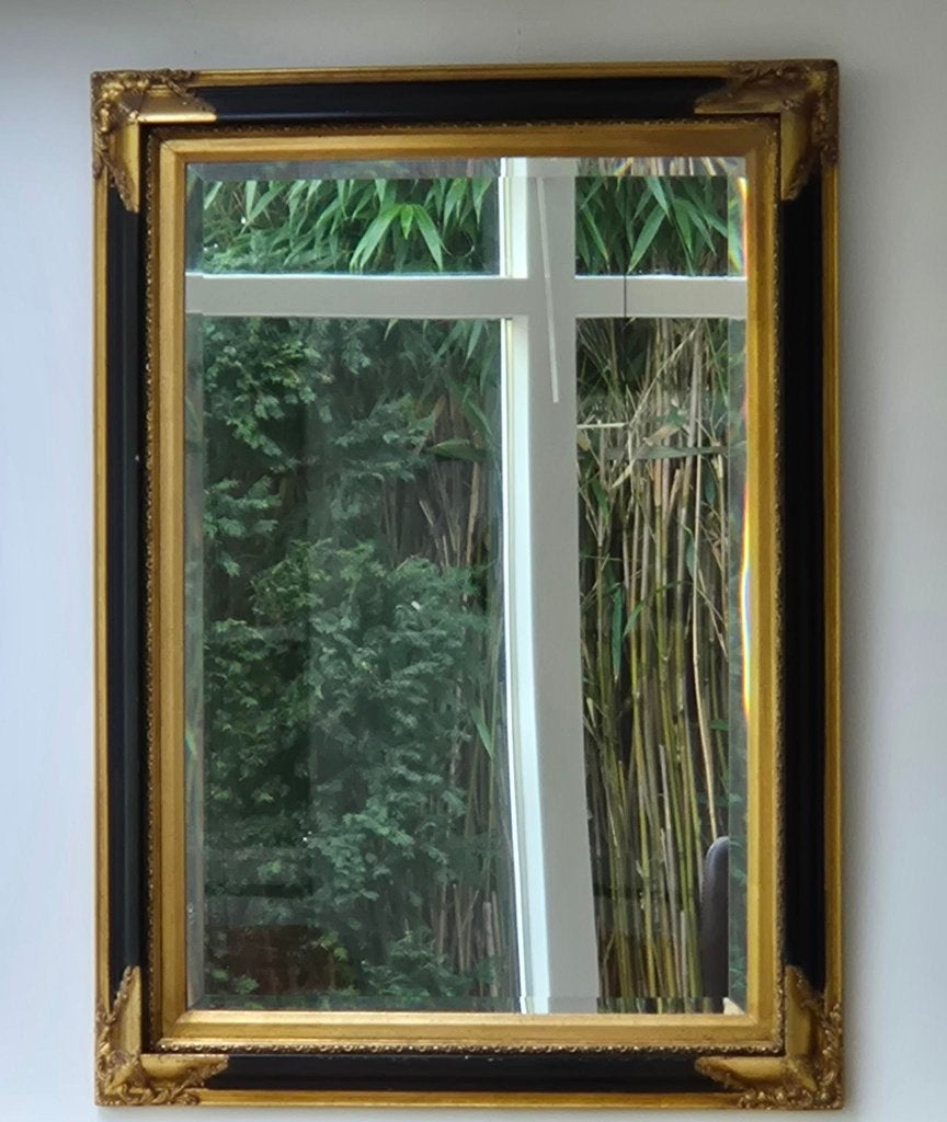 antieke spiegel barok rococo stijl, Ophalen, Rechthoekig, 50 tot 100 cm, 100 tot 150 cm