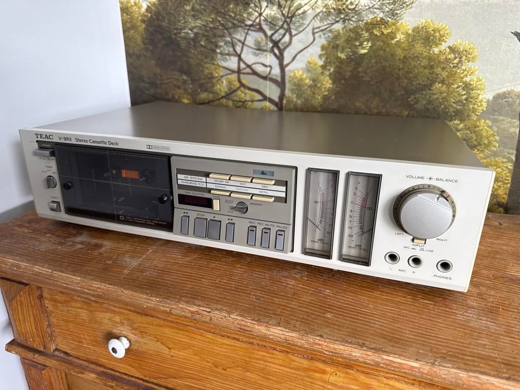 TEAC V-3RX Stereo Cassette Deck met Dolby en dbx, Audio, Tv en Foto, Cassettedecks, Ophalen, Enkel, Overige merken, Tiptoetsen