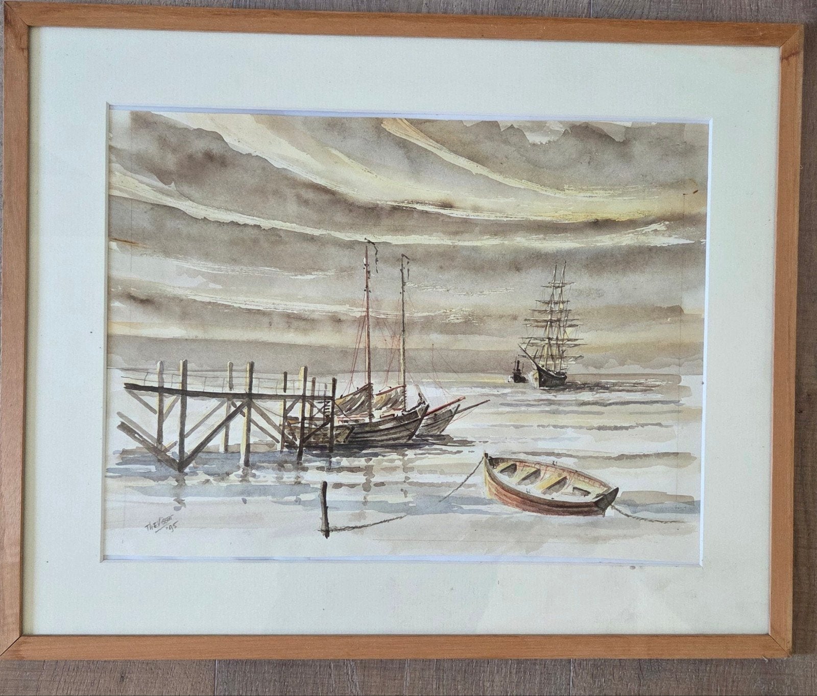 Waddenschilder Visser - Oude Veerhaven Schiermonnikoog, Ophalen of Verzenden