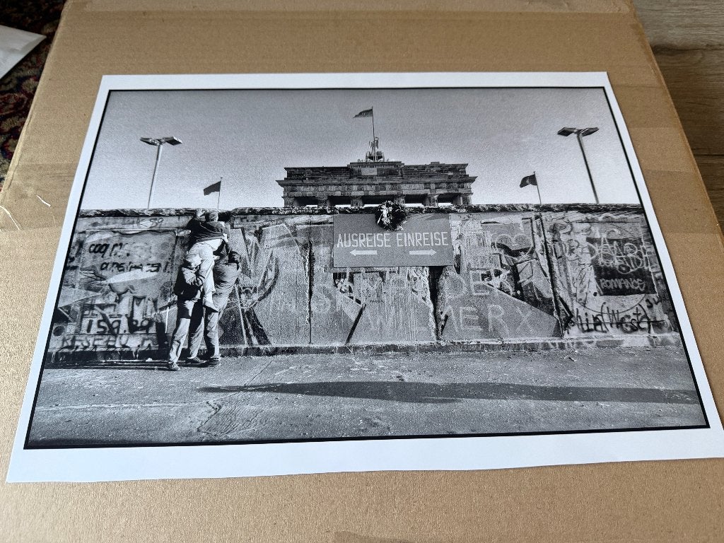 Foto van de Berlijnse Muur uit 1989., 1980 tot heden, Foto, Zo goed als nieuw, Buitenland