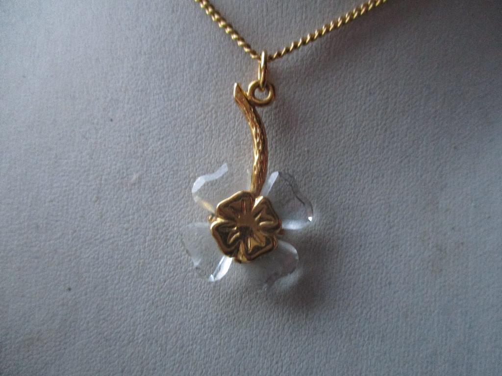 orginele gouden swarovski crystal ketting, Sieraden, Tassen en Uiterlijk, Ophalen of Verzenden, Zo goed als nieuw, Goud, Zilver