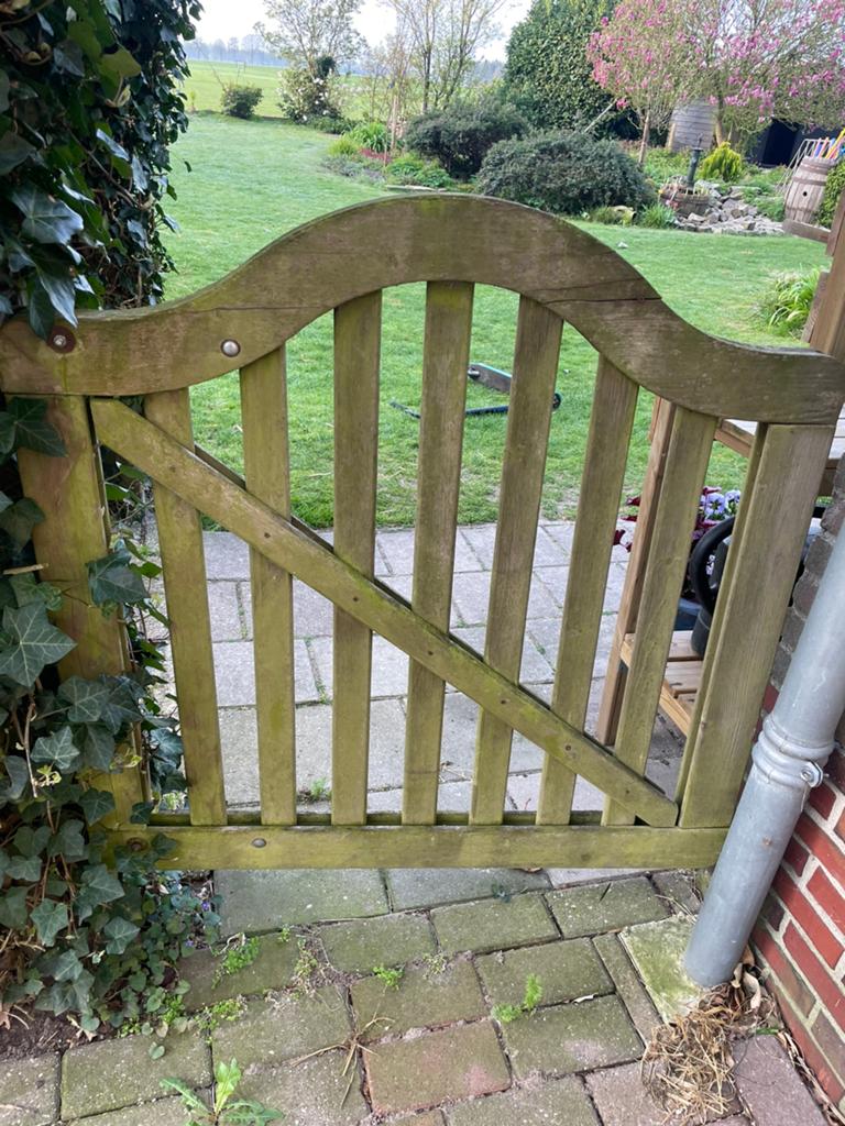 Tuinhek, Tuin en Terras, Tuinhekken en Hekwerk, Ophalen of Verzenden, Gebruikt, Hout, Tuinhek
