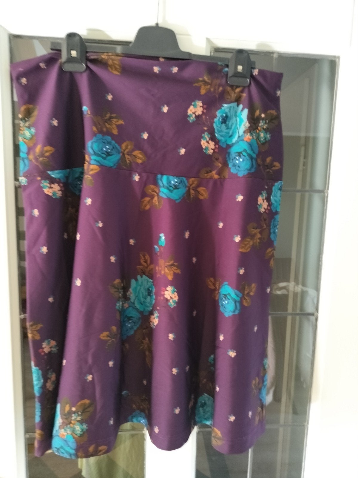 Tante Betsy rok met bloemenprint - Maat XXL, Kleding | Dames, Tante Betsy, Paars, Maat 46/48 (XL) of groter, Ophalen of Verzenden