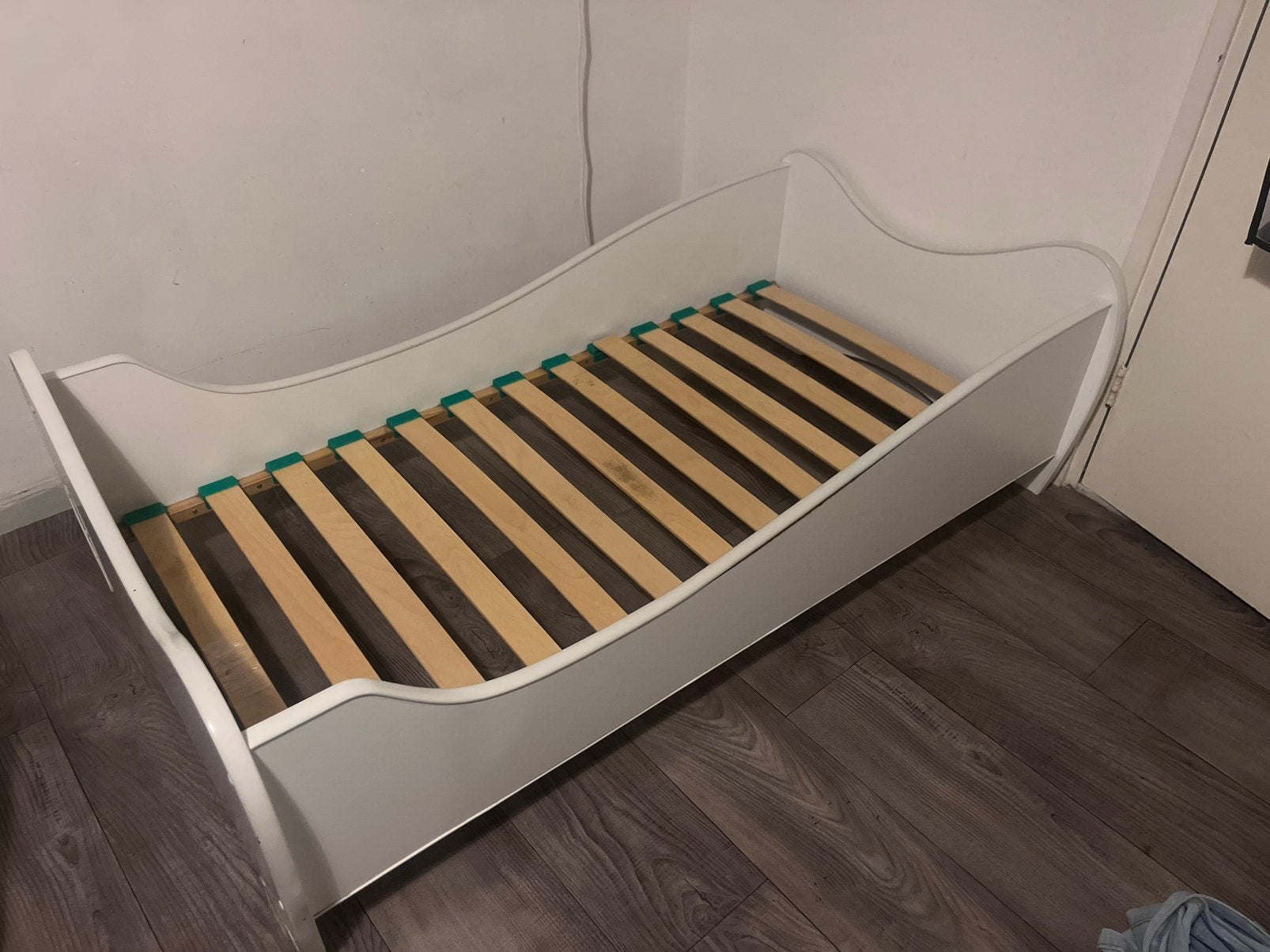 Peuterbed te koop, Ophalen of Verzenden, Zo goed als nieuw, 140 tot 160 cm, 70 tot 85 cm