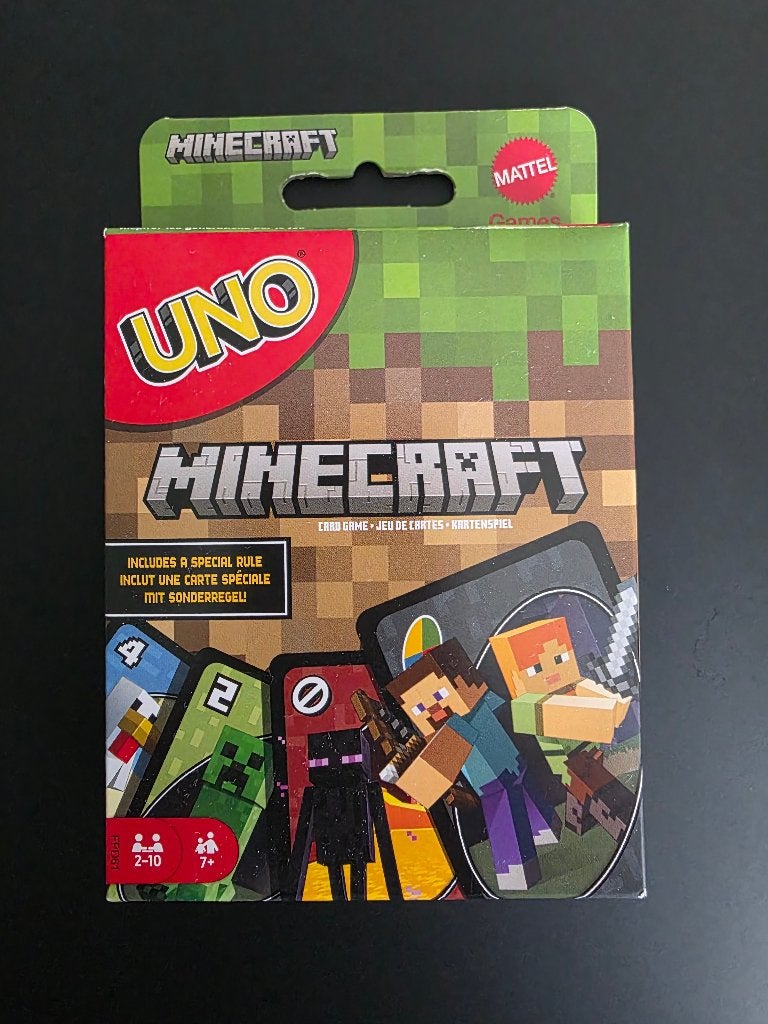 Uno Minecraft (nieuw), Een of twee spelers, Ophalen of Verzenden, Nieuw, Mattel