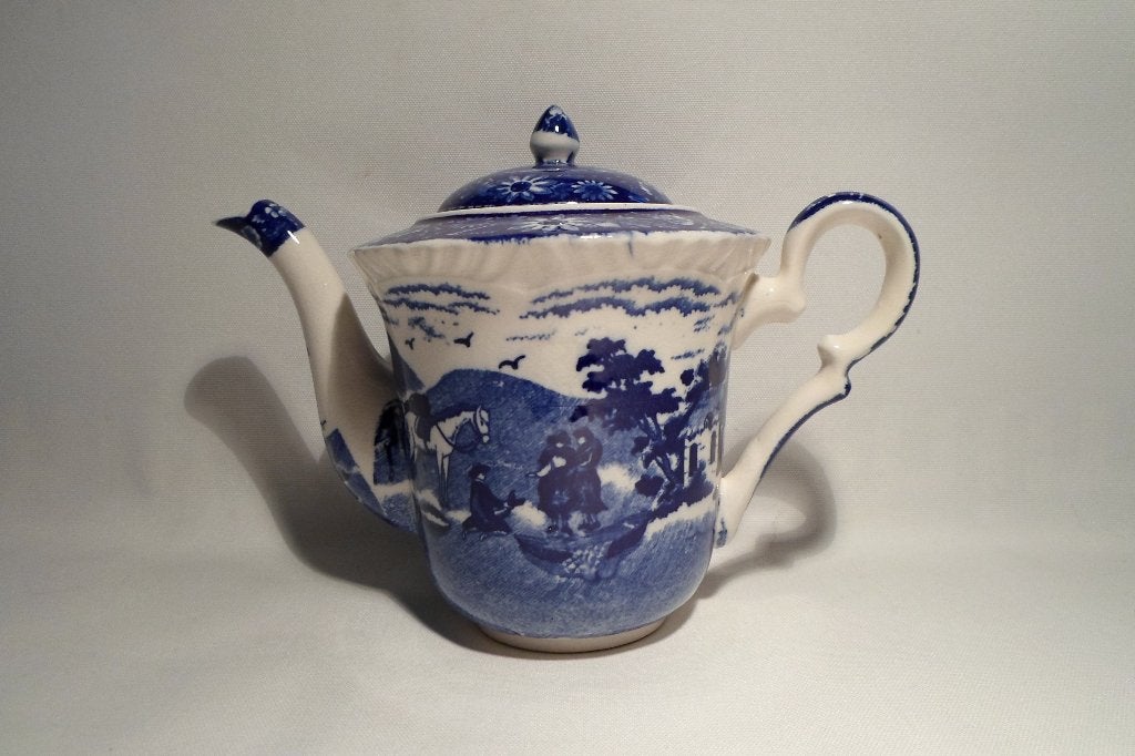 Antieke Pearlware Theepot Engeland, Ophalen of Verzenden