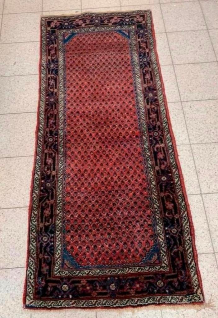Turkmeens loper vintage Perzisch tapijt Afghaans loper tapij, Ophalen of Verzenden