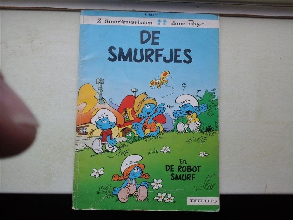 ns3-de smurfen-de ruimtesmurf + de regensmurf, Eén stripboek, Ophalen of Verzenden, Zo goed als nieuw