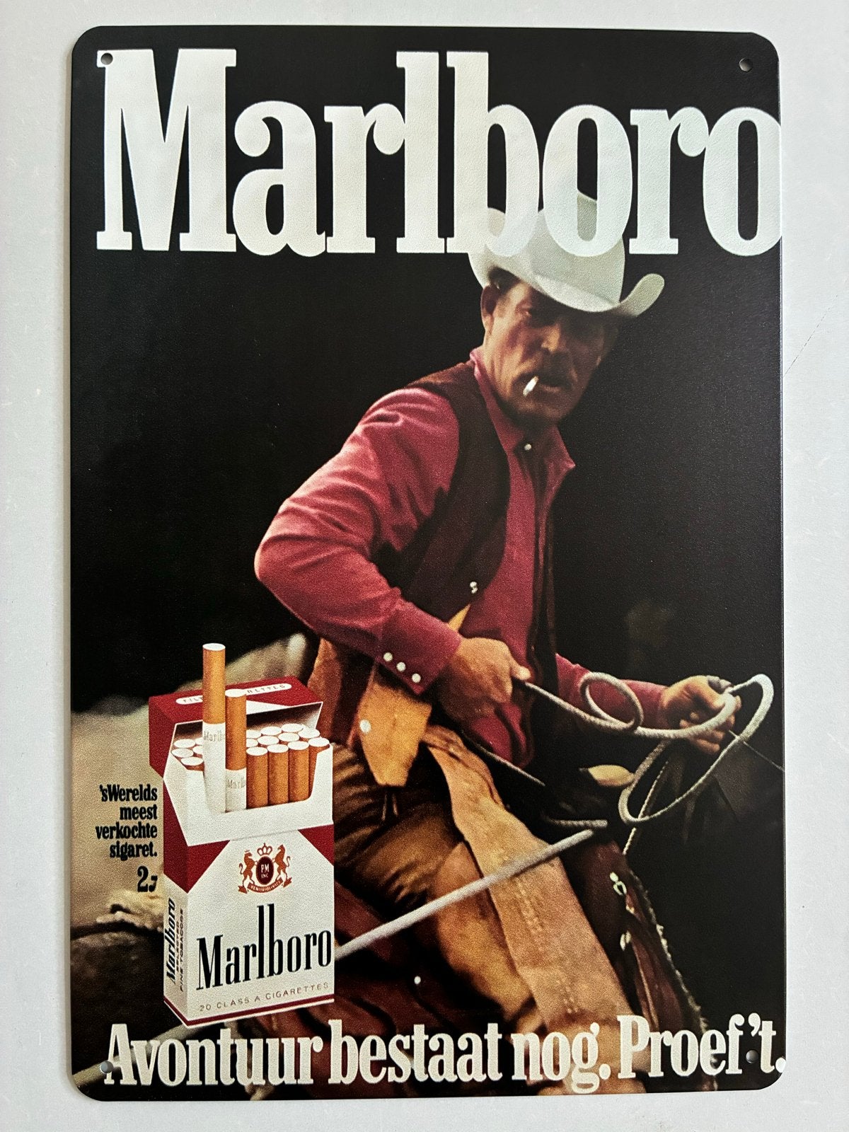 Vintage Sigaretten Reclame Borden - Metaal, Huis en Inrichting, Metaal, Elspeet, Olt, Nieuw