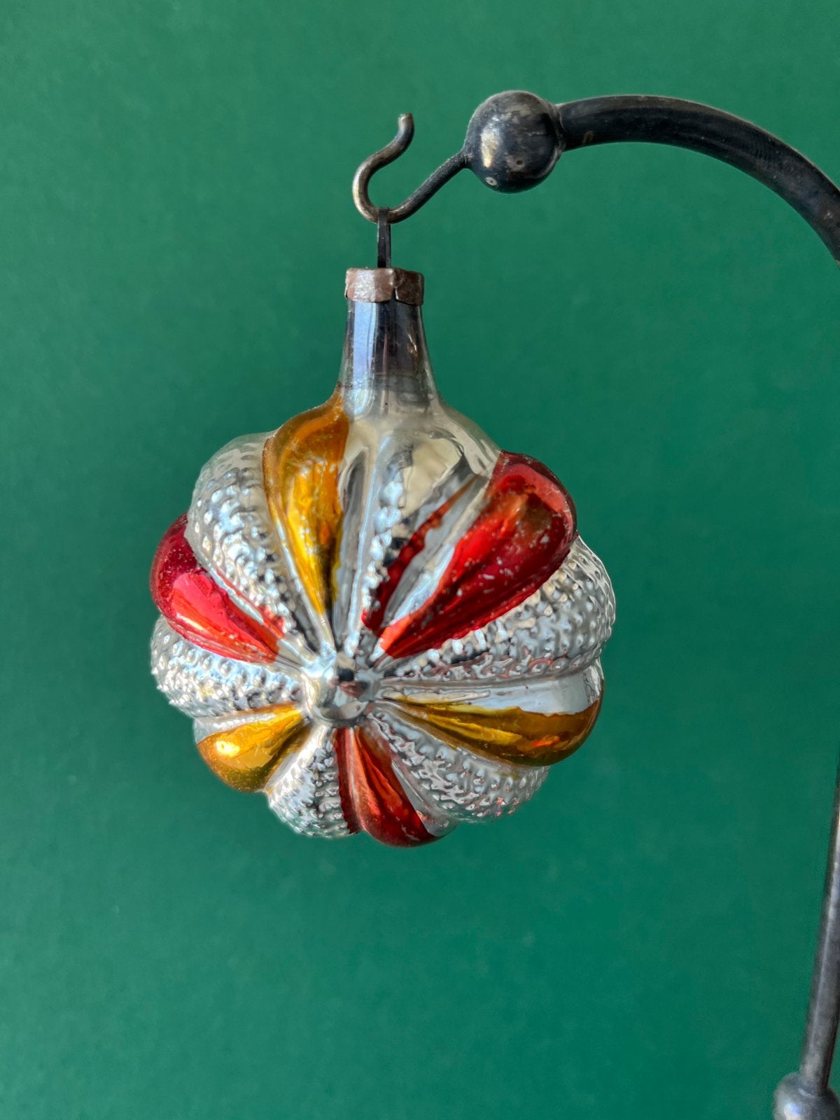 Oude glazen kerstbal (nr 34), Gebruikt, ., Ophalen of Verzenden, .