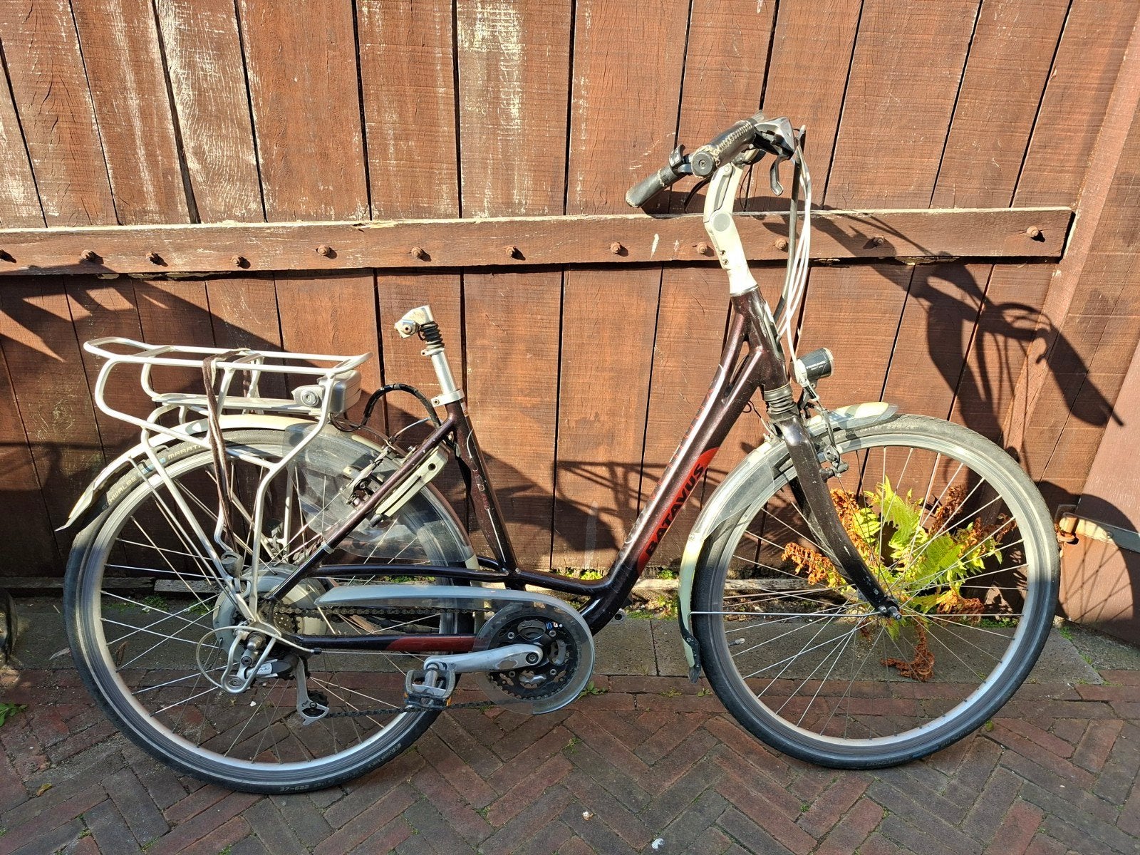 Elektrische damesfiets Batavus Ion 28inch 48cm, Ophalen, Gebruikt, 47 tot 50 cm, Versnellingen