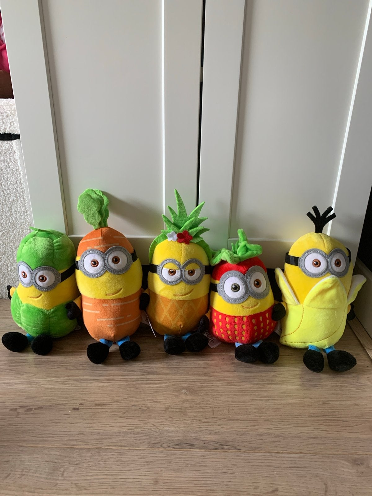 Minions knuffels - set van 5 stuks, Overige merken, Overige karakters, Overige typen, Ophalen of Verzenden