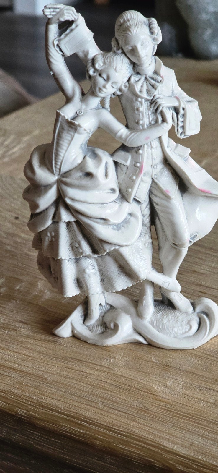 Italiaans kunststof beeldje dansend paar, Ophalen of Verzenden, Zo goed als nieuw, Mens