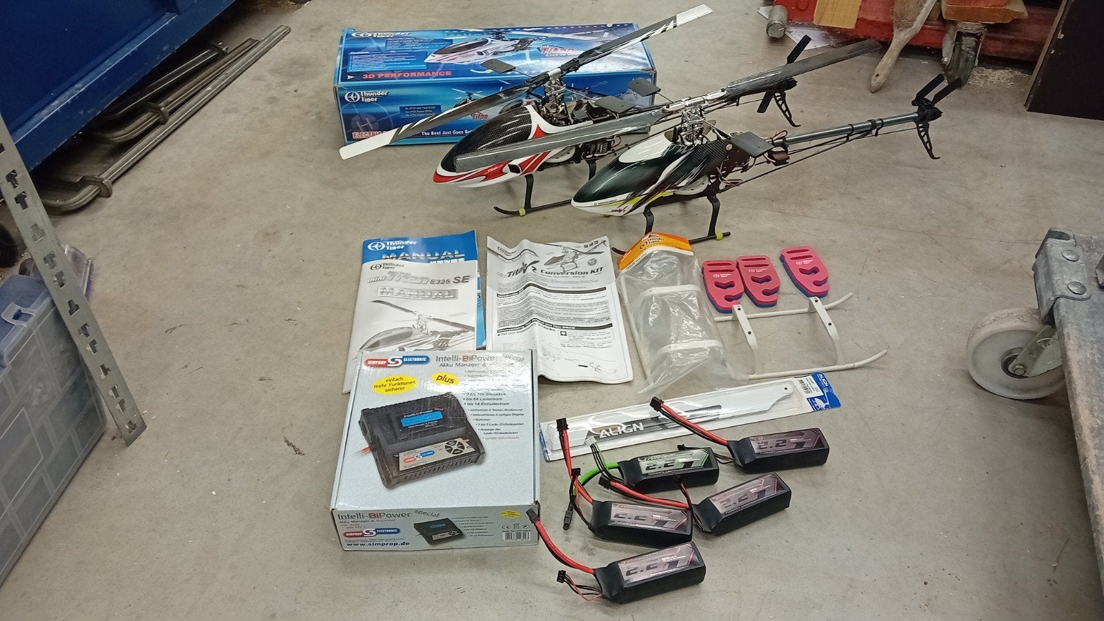 Thunder Tiger Mini Titan E325 RC Helikopters met accessoires, Gebruikt, RTF (Ready to Fly), Helikopter, Ophalen