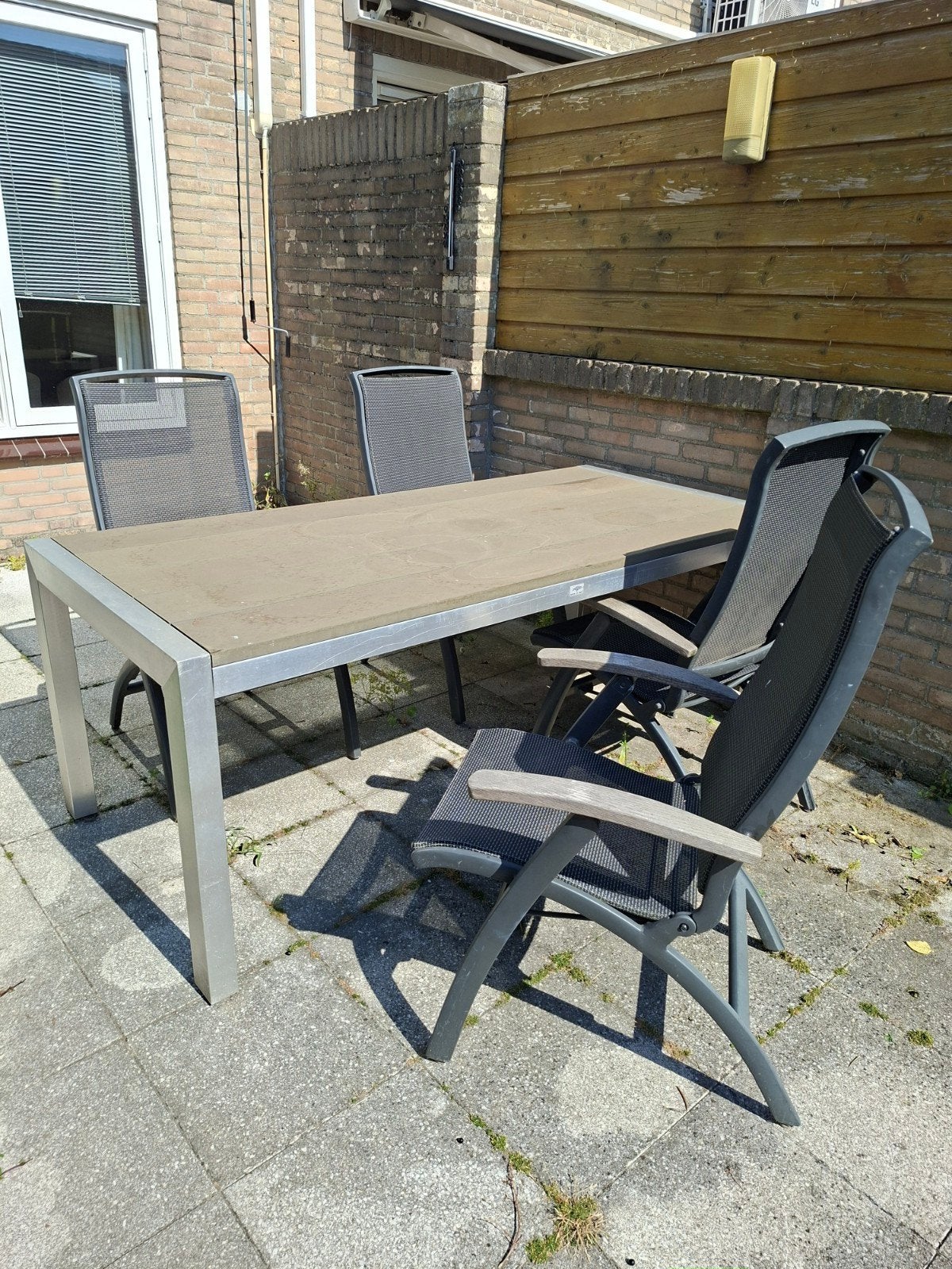Bois le Duc tuinset Gratis, Ophalen, Gebruikt, Aluminium