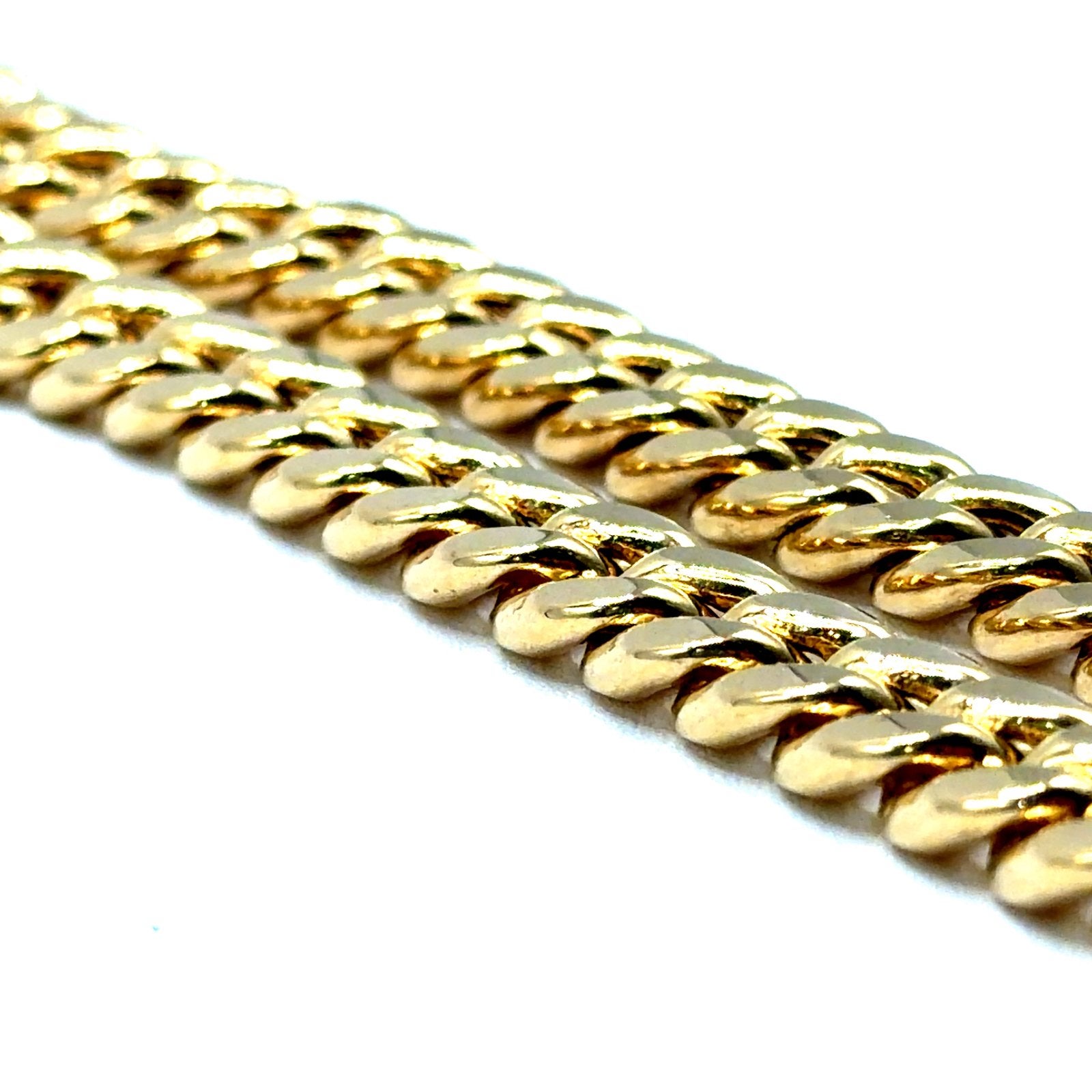 gouden coban link ketting 14kt, Www.bredajuwelier.nl, Nieuw, Ophalen of Verzenden, Www.bredajuwelier.nl