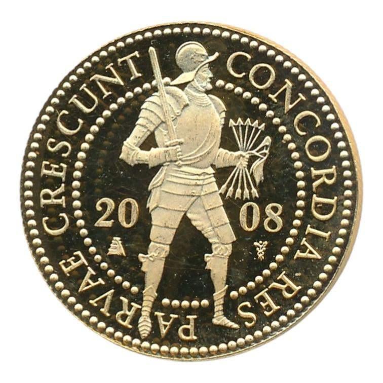 Nederland Gouden Dubbele Dukaat 2008, Ophalen of Verzenden, Goud