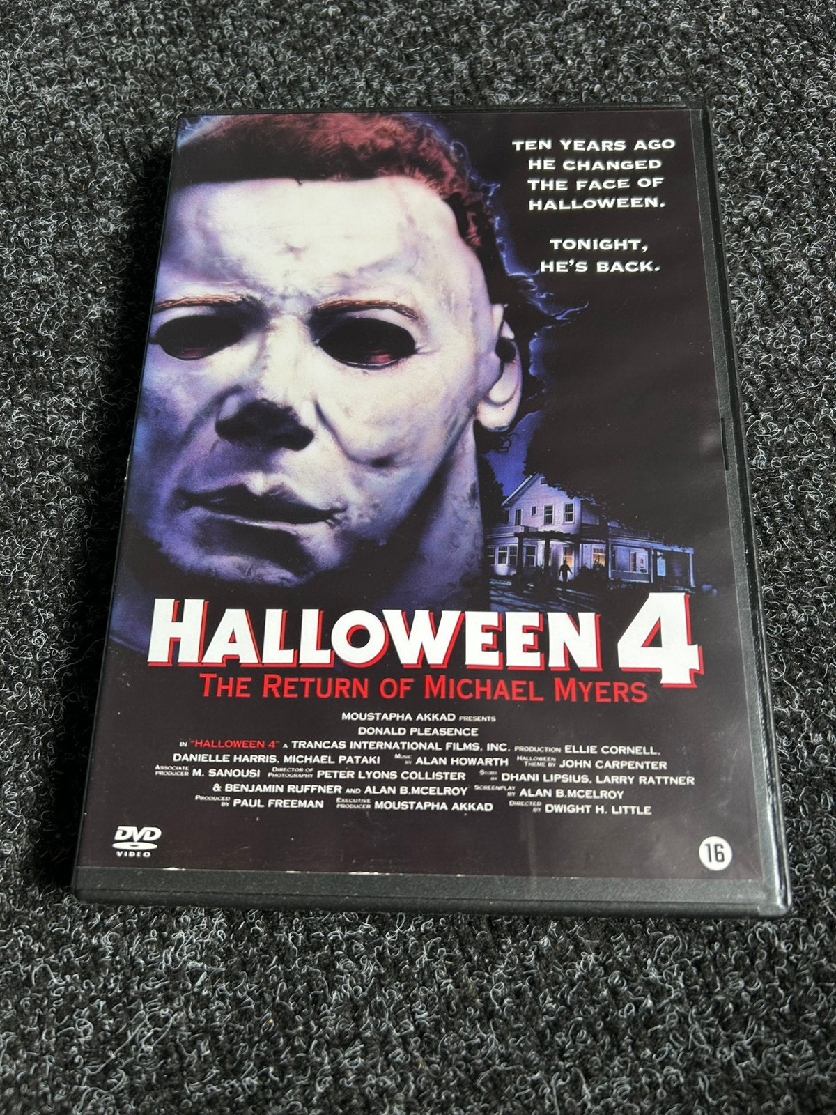 Halloween 4 op dvd, Cd's en Dvd's, Dvd's | Horror, Vanaf 16 jaar, Ophalen of Verzenden, Gebruikt, Overige genres