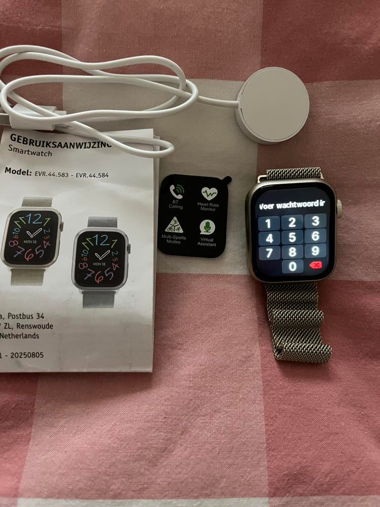 Nieuwe smartwatch, Ophalen of Verzenden, Nieuw, Roze, Android