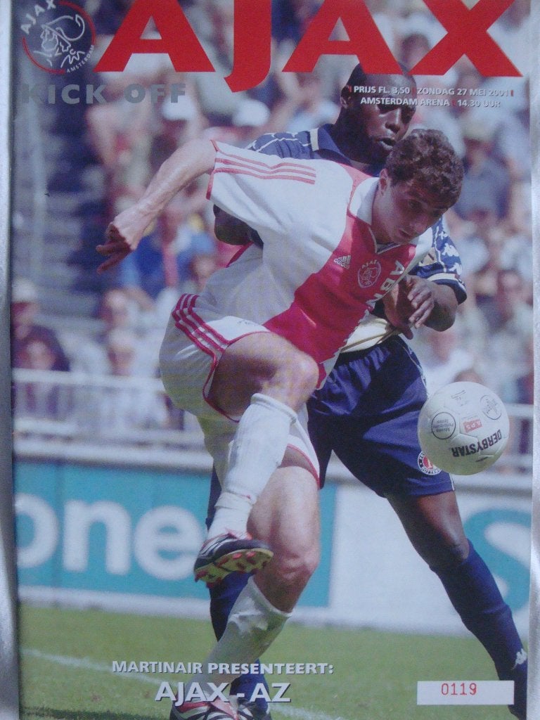 Programmaboekje Ajax - AZ seizoen 2001 nr. 17., Verzenden, Gebruikt, Ajax, Boek of Tijdschrift
