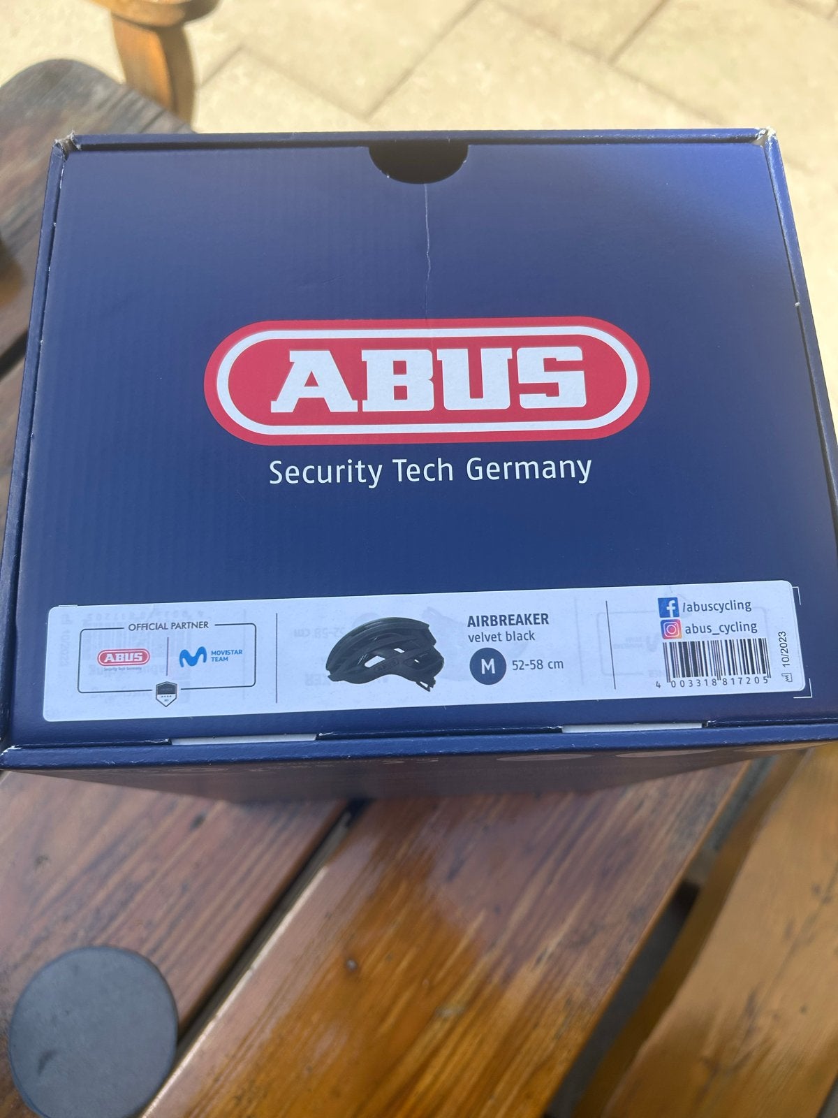 Abus Airbreaker Fietshelm Zwart Maat M (52-58 cm), Ophalen, Nieuw, M, Heer of Dame