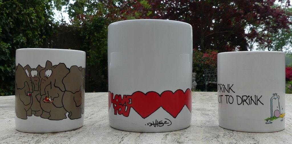 Leendert Jan Vis LOVE YOU Giraffen To Drink Or Not to Drink, Overige merken, Nieuw, Modern, Porselein