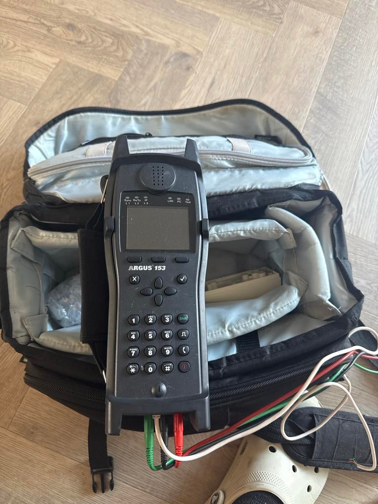 Argus 153 DSL / netwerk tester met tas, Telecommunicatie, Ophalen of Verzenden, Gebruikt, Toebehoren