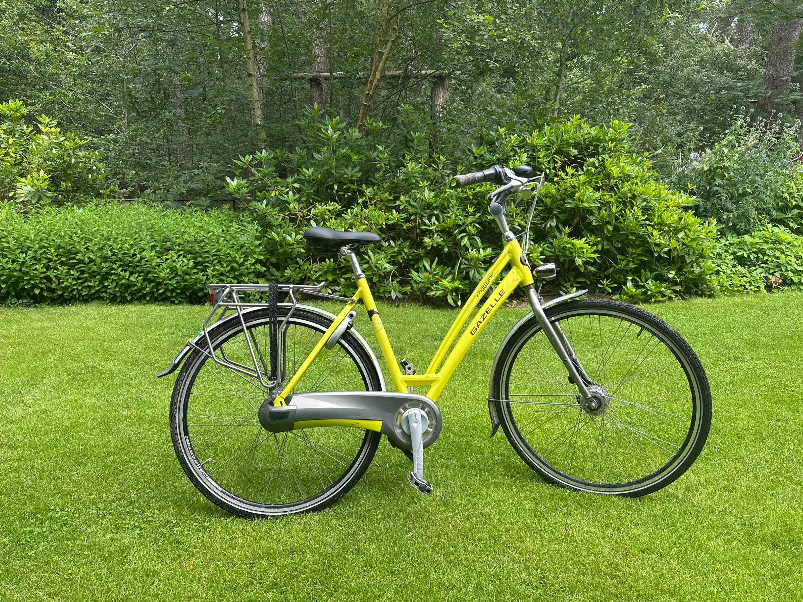 Gazelle damesfiets 53 cm, Ophalen, 53 tot 56 cm, Zo goed als nieuw, Schijfrem