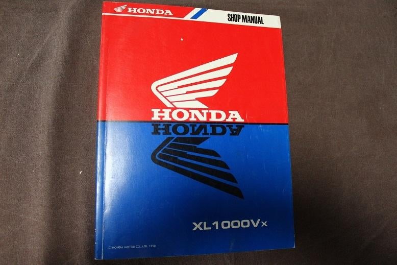 Honda XV1000V 1999 motorcycle shop manual XL 1000 Varadero, Motoren, Ophalen of Verzenden, Honda