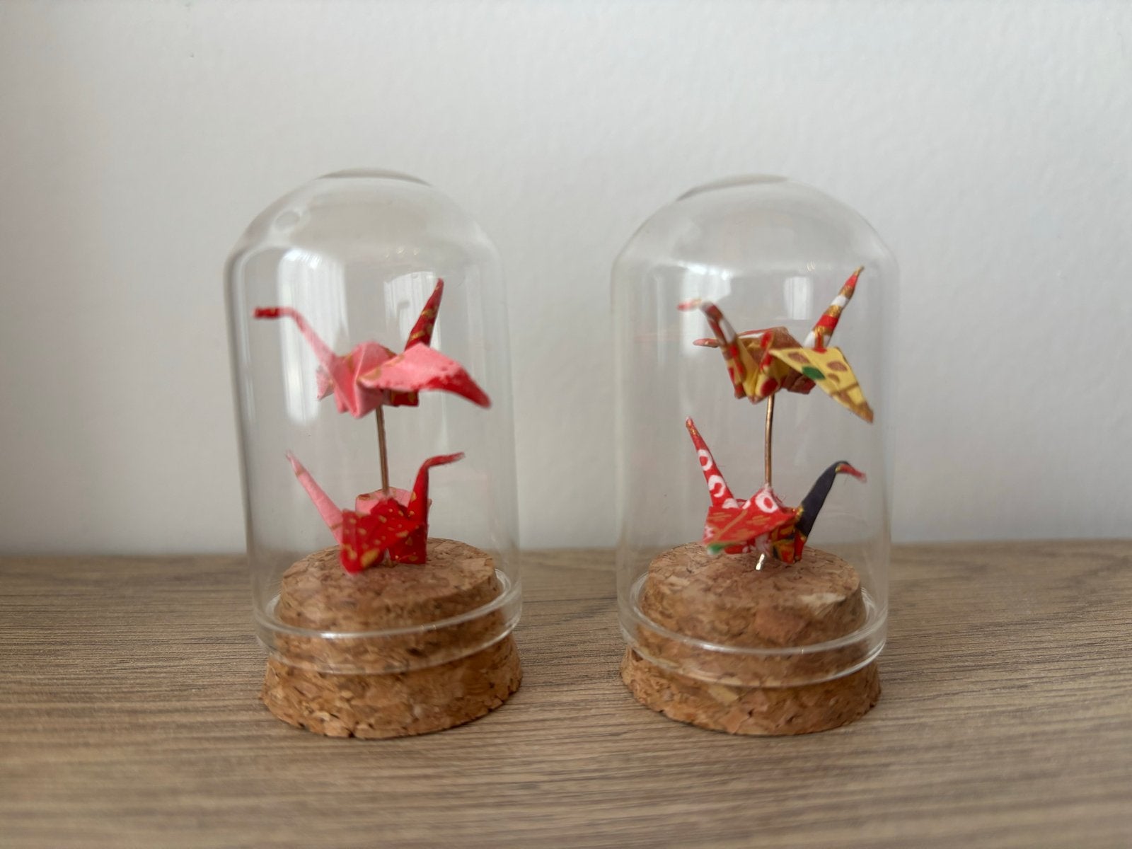 Origami Kraanvogels in Glazen Stolpje, Meerkleurig, Nieuw, Ophalen of Verzenden, Oosters