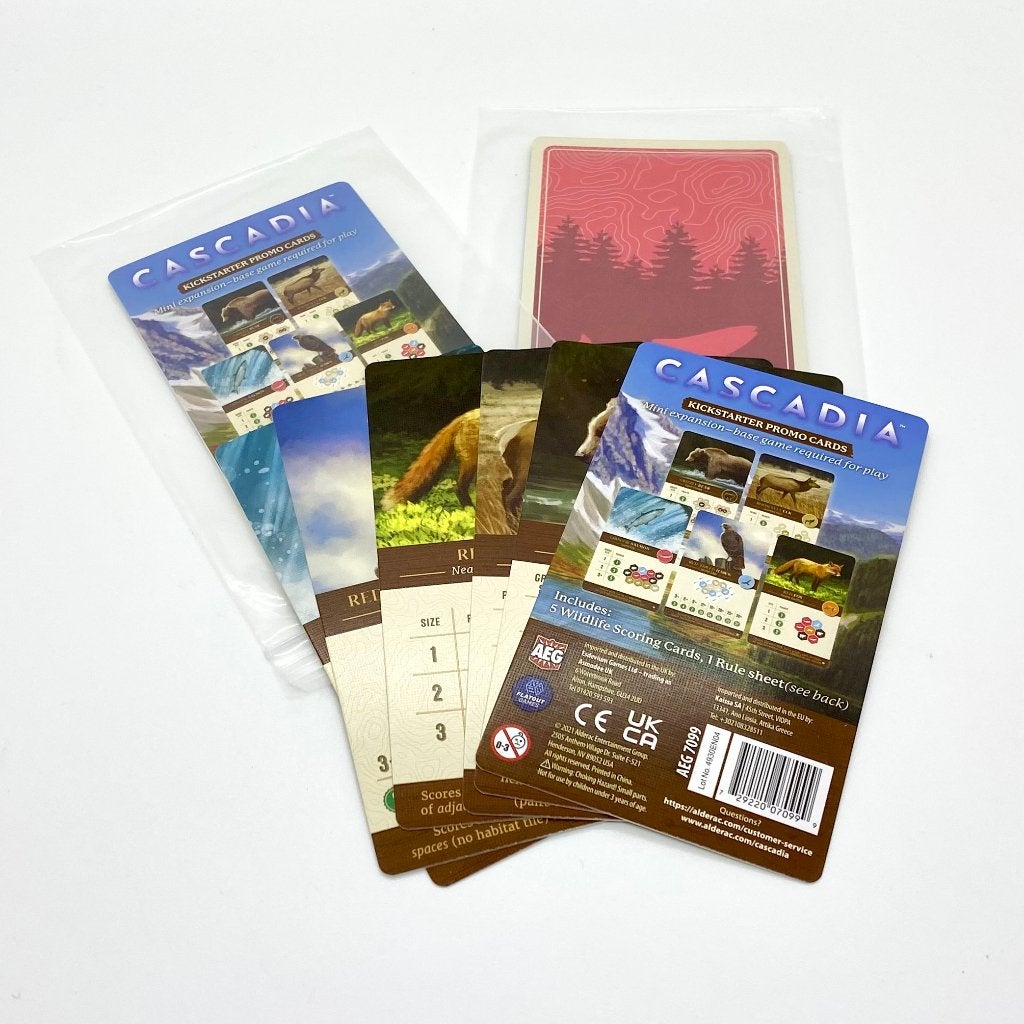 Cascadia: Kickstarter Promo Cards, Hobby en Vrije tijd, Gezelschapsspellen | Bordspellen, Verzenden, Nieuw