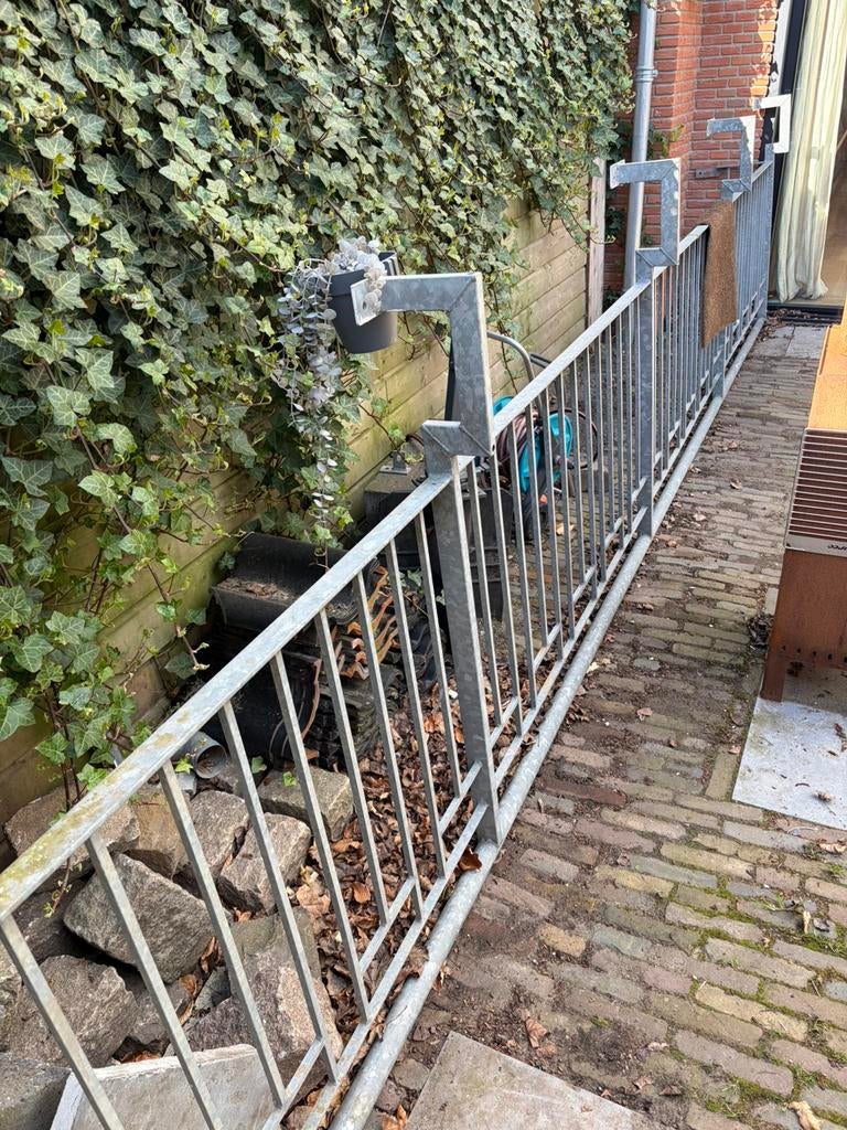 Verzinkt balkonhek 6 m1, Tuin en Terras, Tuinhekken en Hekwerk, Ophalen, Zo goed als nieuw