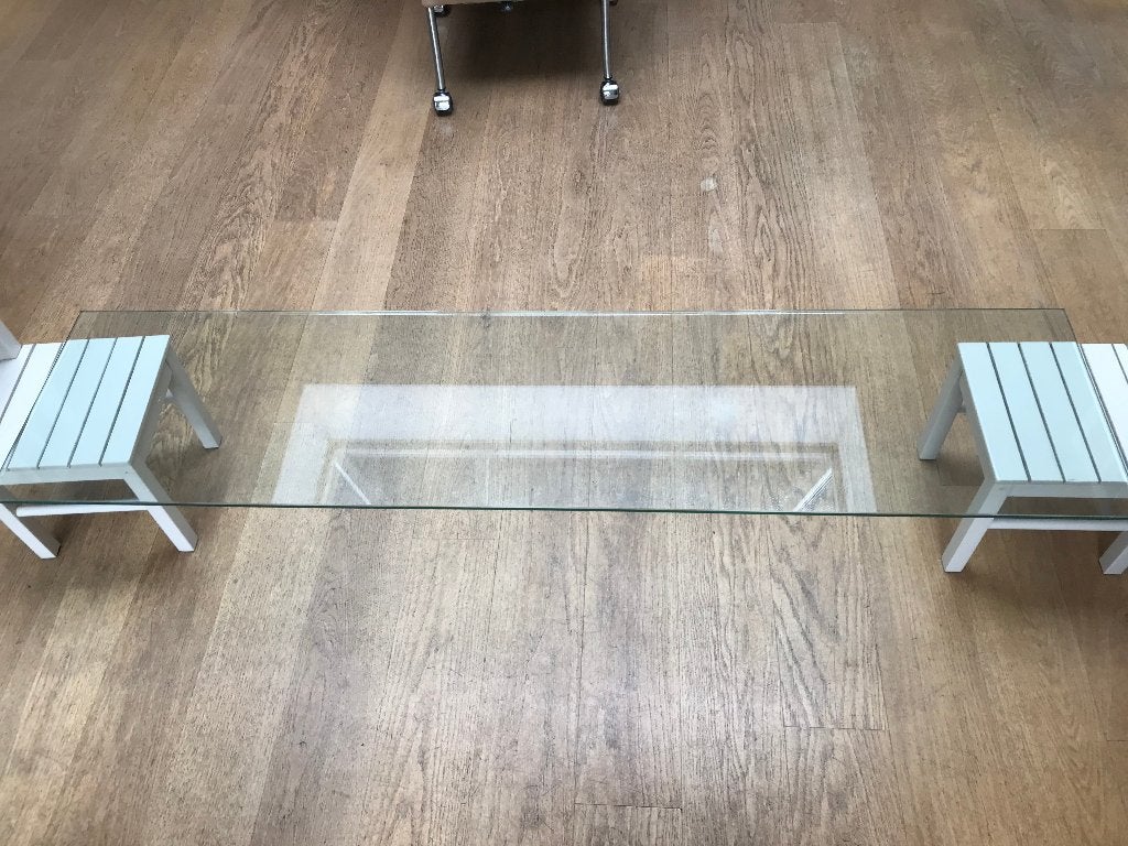 geslepen glasplaat, Ophalen, Minder dan 80 cm, 160 cm of meer, Zo goed als nieuw