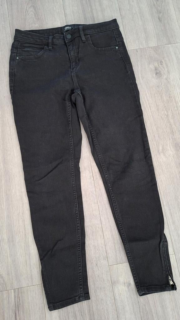 Zwarte only skinny broek maat M 30, Ophalen of Verzenden, Zo goed als nieuw, Zwart, W30 - W32 (confectie 38/40)
