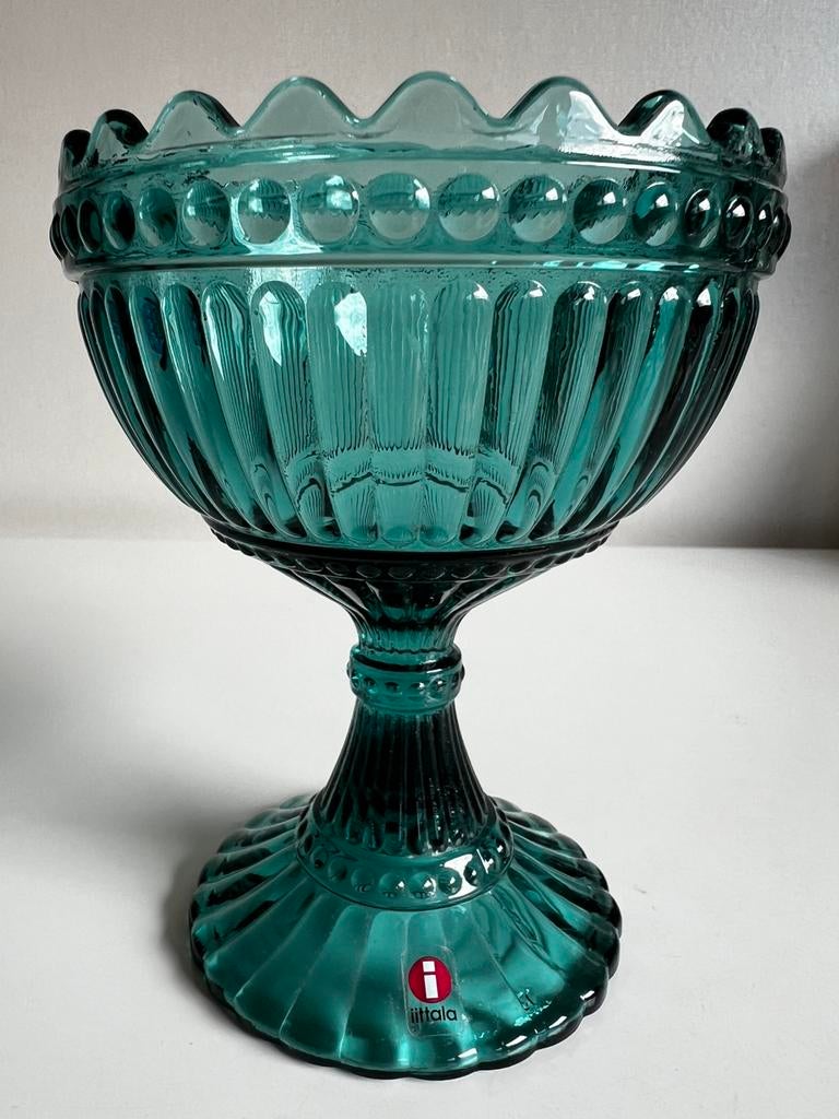 Iittala Marimekko Maribowl Mariskooli Schaal Sea Blue, Huis en Inrichting, Ophalen of Verzenden, Zo goed als nieuw, Rond, Glas