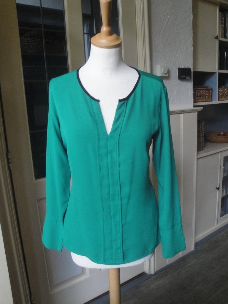 Groene blouse COMMA maat 36 (z.g.a.n.), Zo goed als nieuw, Maat 36 (S), Groen, Comma