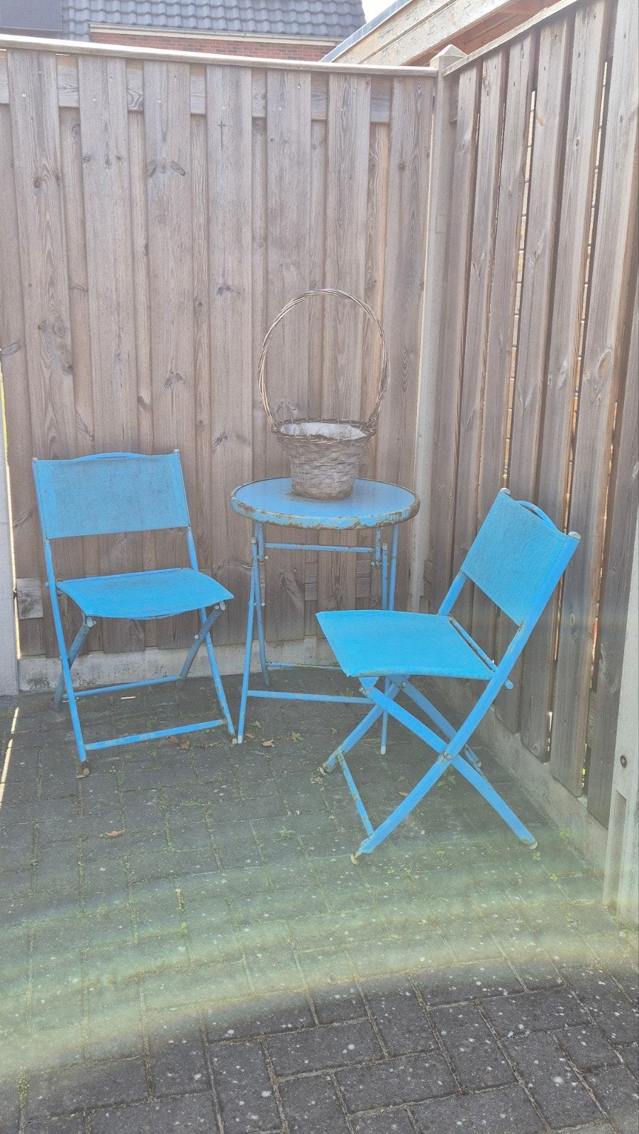 bistro setje, Ophalen, Gebruikt, Overige materialen, 2 zitplaatsen