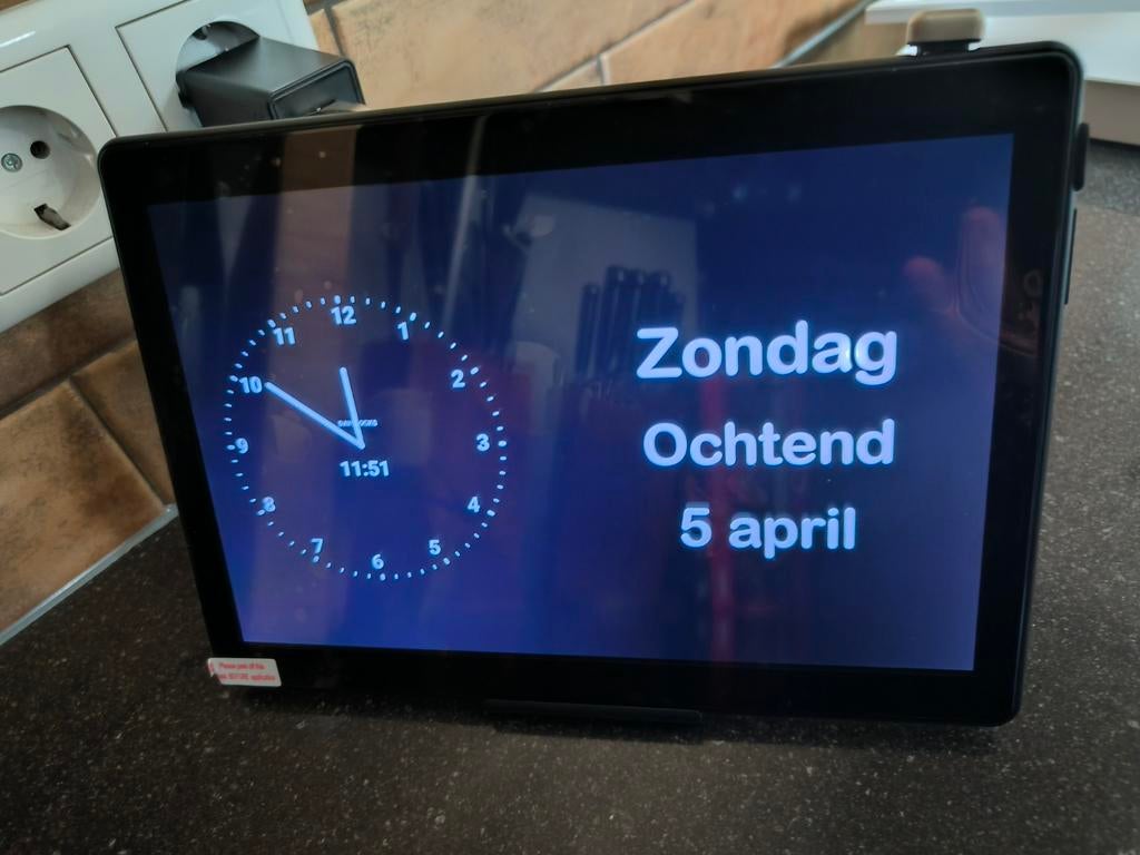 DayClock10-Duo Zwart Dementieklok - Nieuwstaat, Ophalen of Verzenden, Zo goed als nieuw