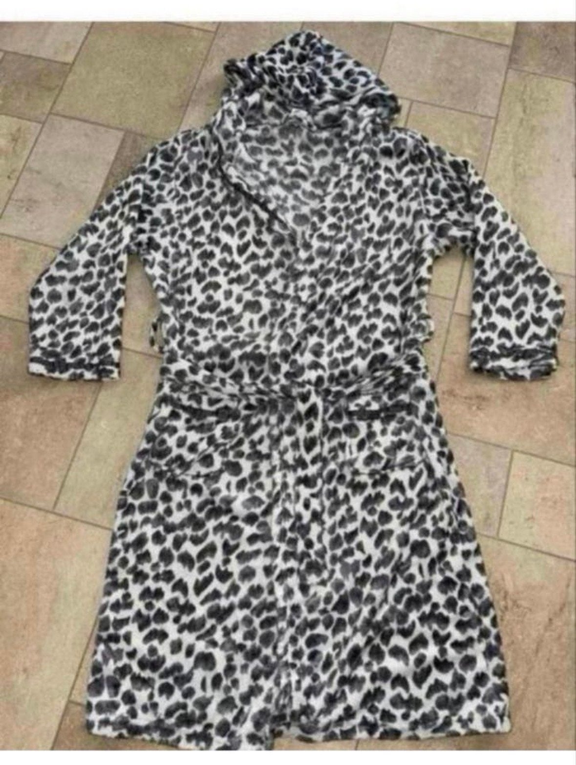 Hunkemöller Badjas Maat M Leopard Grijs, Kleding | Dames, Ophalen of Verzenden