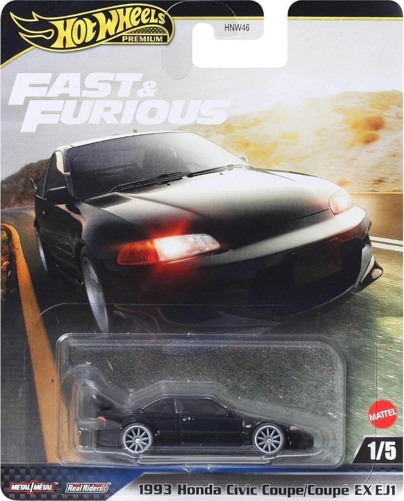 2025 Hot Wheels '93 Honda Civic Coupe EX EJ1 Fast & Furious, Ophalen of Verzenden, Nieuw