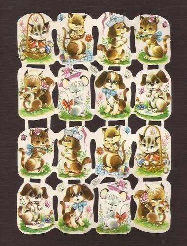 Kruger 98/126 Vrolijke dieren klein poezieplaatjes, Verzenden