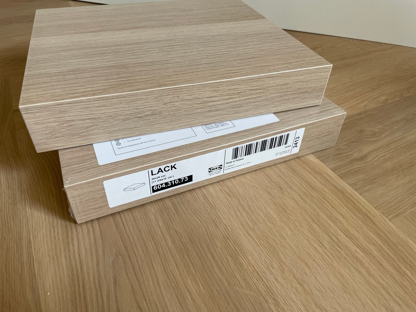 IKEA LACK wandplank twee stuks, Ophalen of Verzenden, Nieuw