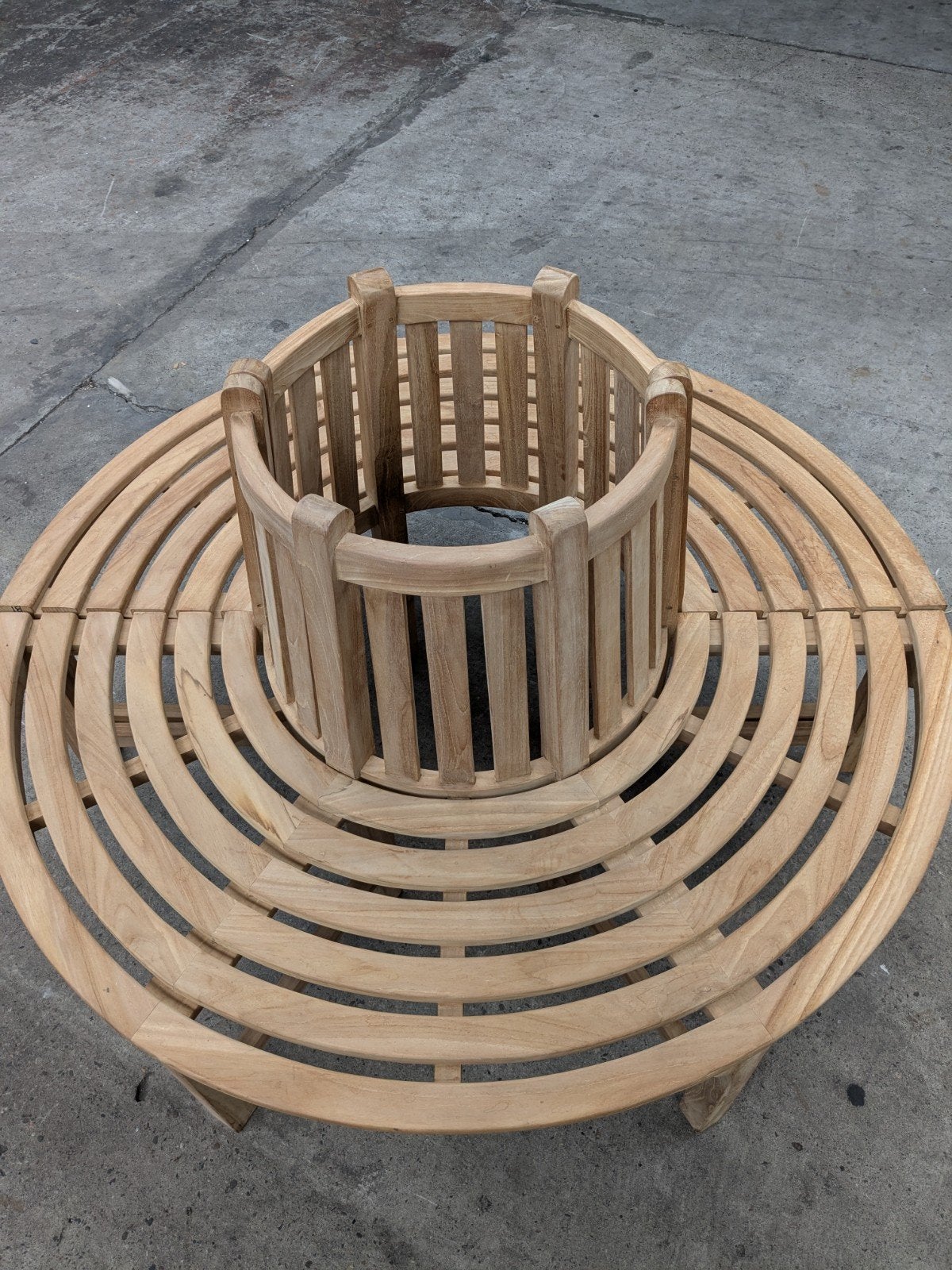 Teakhouten Boombank - Rond en Duurzaam, Tuin en Terras, Tuinbanken, Ophalen, Nieuw, Teakhout