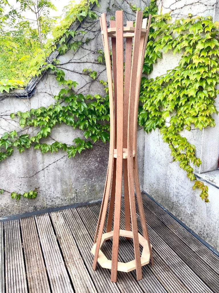 Nieuwe staande kapstok in massief hout, Ophalen, Nieuw, Staande kapstok, 150 tot 200 cm