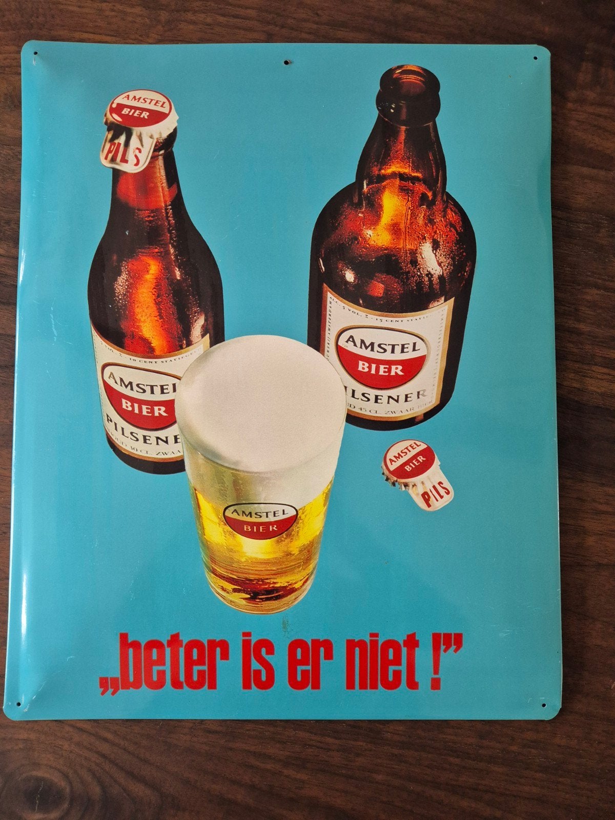 Amstel Bier Reclamebord, Verzamelen, Ophalen of Verzenden