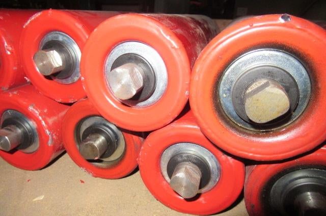 Zware industrieele stalen rollen D 80 mm lengte 31,5 cm, Doe-het-zelf en Verbouw, Ophalen of Verzenden, Nieuw