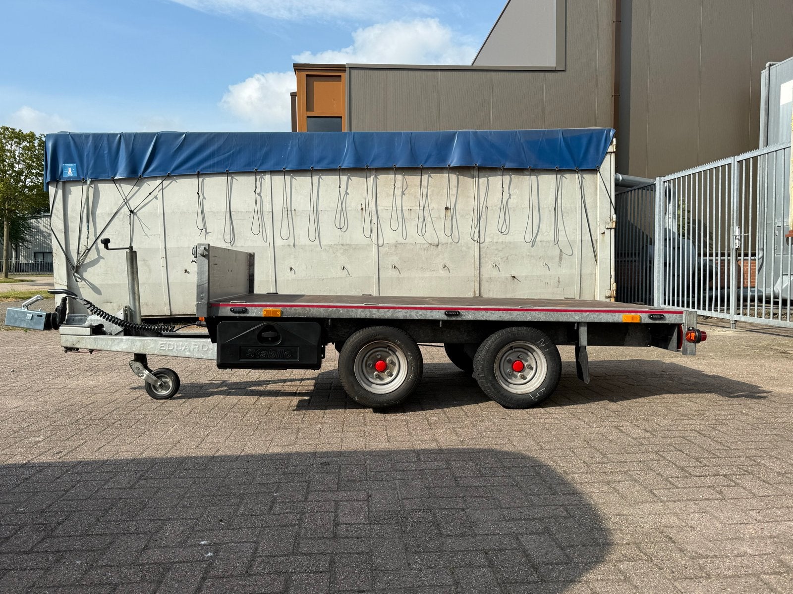 Eduard Plateauwagen 2000kg (255x150)Vol LED & Unieke Opties!, Ophalen, Zo goed als nieuw