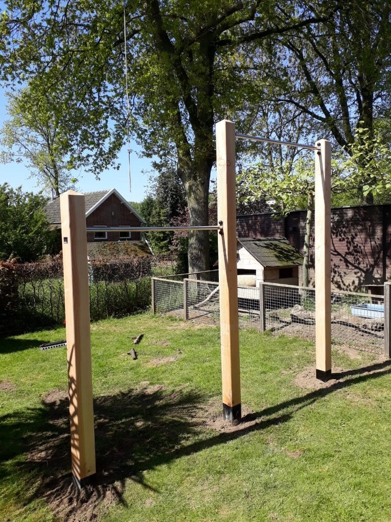ROBINIA DUIKELREK DUBBEL kukelrek rekstok trapeze, Ophalen, Nieuw
