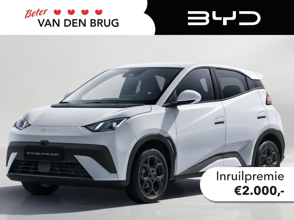 BYD DOLPHIN SURF Comfort 43 kWh MY 2026 | Skiing White | 5 Z, 156 pk, Wit, 1365 kg, Verwarmde buitenspiegels